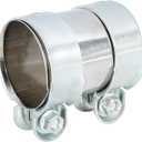 X AUTOHAUX Exhaust Pipe Sleeve Connector Clamp Coupler for Audi A3 2006-2013 for Audi A5 2010-2014 Exhaust Clamp 66 x 93 mm