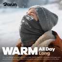 2 x ROXUN Winter Neck Gaiter, Neck Warmer Cover Ski Gaiters for Men/Women Fleece Thick Elegant Stylish