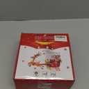 5Pcs Christmas Window Lights, Battery Powered Twinkle Lights Christmas Decorations Indoor Outdoor for Wall Door Porch Balcony Glass Decor with Suction Cup & Timer