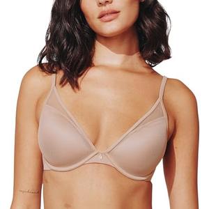 ThirdLove Classic Plunge Bra, Sexy Underwire V-Neck Bra for Small Breasts, Low Cut, No-Show Lines, Women's Everyday Comfort, 36C