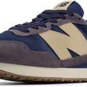 New Balance Men's 237 V1 Classic Sneaker, Navy/ Beige, 10