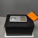 Lock box,Home Office Digital Steel Box Money Cash box Steel Home Mini,Wall or Floor Mounted (Black,8.5L)