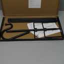 Shepherd Hooks for Outdoor, 1 Pack 62 Inch Bird Feeder Pole with 5 Prongs Base for Hanging Lantern, Hummingbird Feeder, Lightweight Plant, Shepherds Hook for Bird Feeders for Outside, Black