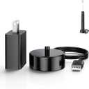 Replacement Charger Base Compatible with Philips Sonicare 5900 5500 5300 4100 3100 2100 1100 Series Rechargeable Electric Toothbrush HX3681 Power Brush USB Waterproof Charging Base Power Cord - Black