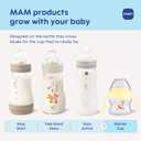 MAM Starter Cup (1 Count), Sippy Cup, Drinking Cup With Extra-Soft Spill-Free Spout and Non-Slip Handles, For Girls 4+ Months, Five Ounces, Pink