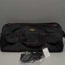 FASTECH 22-inch Heavy Duty Bottom Tools Bag With Wide Mouth For Tool Storage, Carrier and Organizer, Tool Bag For Men, Wide Mouth Tote Bag With Inside Pockets (22Inch)