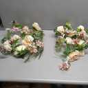 DearHouse 2Pack Artificial Peony Flower Garland - Silk Peony Garland with Pink and White Flowers for Wedding Party Table Decoration,6ft/Strand