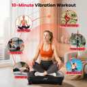 AXV Vibration Plate Fitness Platform Exercise Machine Vibrating Shaking Full Body Shaker Workout Vibrate Stand Shake Board Sport Gym for Weight Loss Fat Burner for Women Men