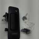 Tailgate Handle with Rear Camera Hole Liftgate Latch Handle with Key Lock Cylinder Black Fit for 2014-2021 Toyota Tundra 2016-2022 Toyota Tacoma Replaces 69090-0C090 69090-0C091 Textured Black