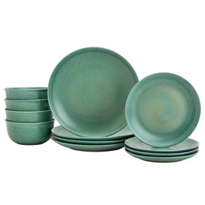 Gallery Madison Dinnerware Set, 12 pc, Green