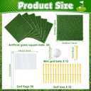 56 PCS Golf Party Centerpieces Golf Birthday Table Decorations Kit Includes Mini Golfs Artificial Grass Mats Flag Tees Party Supplies for Sport Themed Birthday Parties Decor