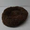 JOLLYVOGUE Dog & Cat Bed, Calming Anti-Anxiety Pet Bed for Small Dogs, Fluffy Donut Cushion for Small and Medium Pets (20") (Coffee)