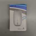 Wireless Bluetooth Mouse Rechargeable Laptop Mice with LED Lights Silent Slim Use(BT5.2 and 2.4G Portable USB Receiver)Dual Mode Computer Mouse for Laptop/iPad/Tablet/Apple/Computer/Mac(Purple)