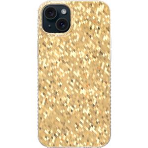 LONLI Hue - Champagne Gold Diamond Facet Sparkling Phone Case for iPhone 15 - [Sparkle Glow Finish, Luxe Glitter Protection] - [360 Shock-Absorbent Bumper] - for iPhone 15