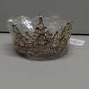 Brihasory Luxury Rhinestone Baroque Queen Tiaras and Crowns for Women, Handmade Wedding Princess Headband Sparkly Crystal Costume Headpieces for Quinceanera Halloween Birthday Prom(Champagne)