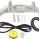 WE49X20697 Dryer Bearing Kit Compatible with GE Contains WE3M26 Top Bearing WE9M30 Drum Felt WE12M29 Belt WE1M1067 Bearing Slides WE1M504 Glide Slides WE12X83 Pulley Idler WE3X75 Drum Support Bearing