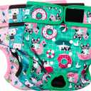 Paw Legend Washable Reusable Female Dog Period Diapers for Heat Doggie Puppy Diapers for Female Dogs (3 Pack, X-Small) (X-Small (8"-11.5" Waist))