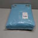 NICETOWN Blackout Small Curtains for Bedroom - Triple Weave Grommet Top Thermal Insulated Light Blocking Panels for Bathroom/Kitchen, Teal Blue, W34 x L50, Set of 2