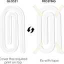 20 Pack Acrylic Sublimation Blanks Paper Clips Jumbo Set 4x2 Inch Sublimation Bookmarks and 3.2x3 Inch Heart Clear Paperclips for School Classroom Office Home DIY Supplies