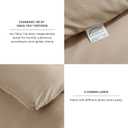 CozyLux King Size Comforter Set Taupe, 3 Pieces Solid Comforters King Size Breathable Quilted Bedding Sets, Luxury Soft Lightweight Bed Set with Down Alternative Comforter and 2 Pillowcases All Season