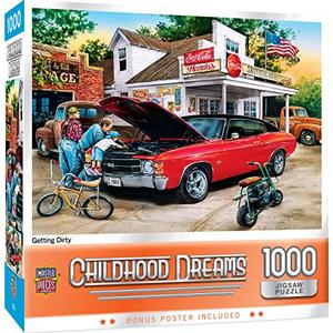MasterPieces - 1000 Piece Jigsaw Puzzle, Getting Dirty, Fun for Adults, Family, Kids, Matte Finish, 19.25" x 26.75"