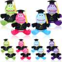 Leyndo 8 Packs 2026 Graduation Stuffed Animal Plush Dinosaurs for Kids Bulk 5.5''#1 Grad Stuffed Animal with Grad Cap for Preschool Kindergarten College High School Achievement Supply