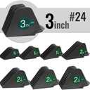 AFANSO Mega Hair Clipper Guards, 7pcs Gray, Fits Most Wahl Full Size Hair Clippers (3 Inch 8pcs)