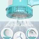 BEAUTURAL Fabric Shaver and Lint Remover, Sweater Defuzzer with 2-Speeds, 2 Replaceable Stainless Steel Blades, Battery Operated, Remove Clothes Fuzz, Lint Balls, Pills, Bobbles, Blue