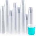 Vplus 2000 Pack 3 OZ Cold Clear Small Plastic Cups, 3 Ounce Disposable Measuring Tasting Sample Mouthwash Dessert Shot Cups for Bathroom, Party, Drinking, 2000 Count