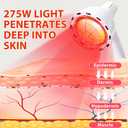 Rhmip Infrared Light,White 275W Near Red Infrared Heat Lamp for Relieve Joinpt Pain and Muscle Aches