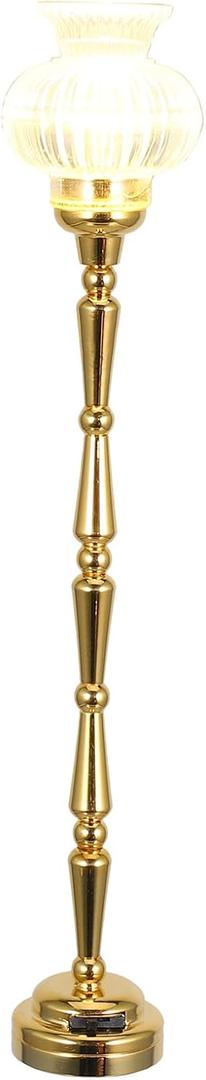 NUOBESTY Mini Dollhouse Lamp, 1:12 Scale Dollhouse Lights Led Miniature Doll House Light Battery Operated for DIY Doll House Furniture Accessories, Desktop Lighting