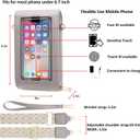 CrossBody Bags with Touchscreen Cell Phone Purse Window Zipper Pocket,RFID Blocking Card Holder iPhone bag for Women