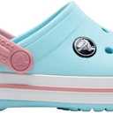 Crocs Kids Crocband Lightweight Slip-On Clogs (5 Big Kid, Ice Blue/White)