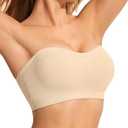Strapless Bras for Women (Beige, XL)