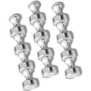 Fridge Magnets, Push Pin Magnets, Refrigerator Magnets, Whiteboard Magnets for Kitchen, Office, School, 12pcs