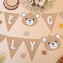 We Can Bearly Wait Banner - Bear First Party Decoration,Bear 1st Birthday Banner,Bear Gender Reveal Decorations (we can bearly wait)