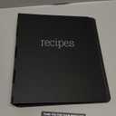 AuldHome Design Farmhouse Cookbook Recipe Binder (Black); Rustic Enamelware Style Metal 3-Ring Binder for Family Recipes, Custom Cookbooks and More