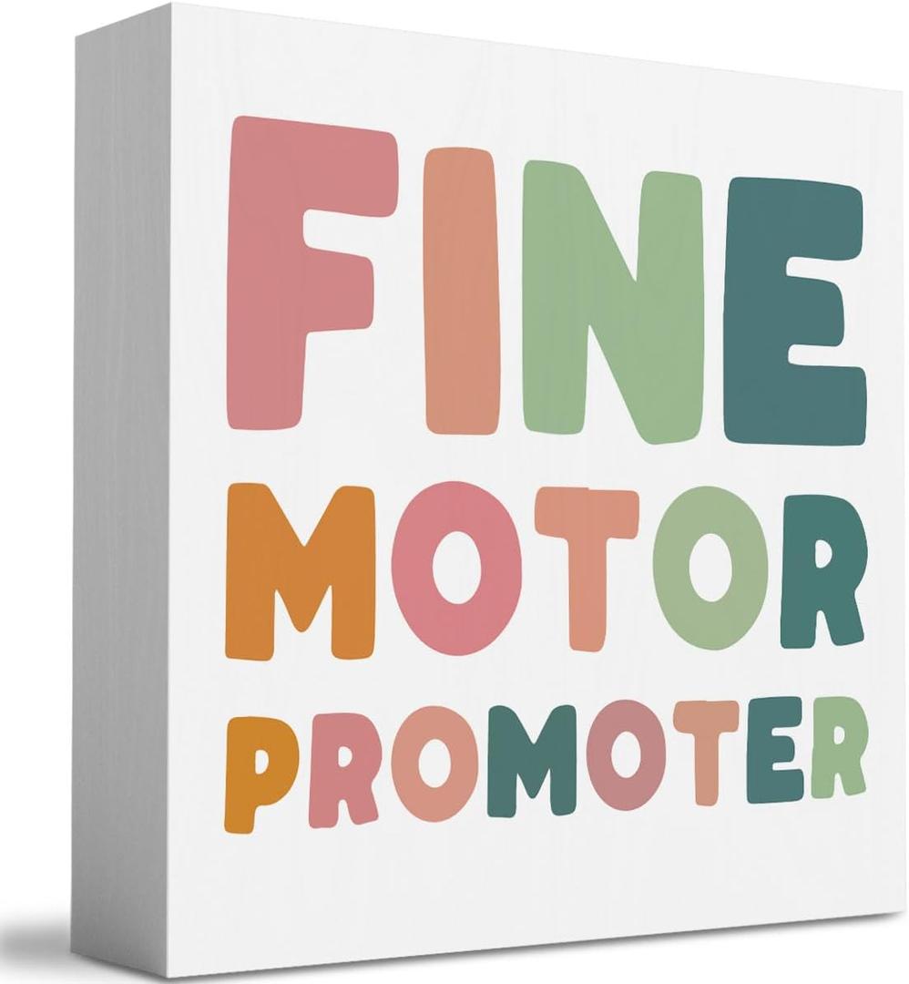 2 x Occupational Therapist Gifts for Women Men, Therapy gifts, Pharmacist Gifts for women, Healthy Pediatric Gifts, Fine Motor Promoter Sign, Appreciation Gifts for Female Therapists 5 x 5 Inch