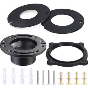 RV Toilet Flange Seal Kit Designed for Sealand 510+,511H,2010,2011, Include 385345892 Socket RV Toilet Flange, 385316140,385311462 RV Flush Seal and 385310063 RV Toilet Seal, 4 in 1 Combo Kit