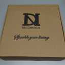 DN DECONATION Glass Christmas Hanging Ball Ornaments Set of 9, 3.15 Champagne Christmas Ornaments, Christmas Decorative Baubles for Xmas Tree Decoration, Holiday, Wedding Party Gift Decor