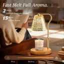 Candle Warmer Lamp with Timer Dimmable Gifts for Women, Adjustable Height Wax Warmer Lamp for Scented Candles, House Warming Gifts for New Home Modern Farmhouse Decor