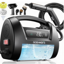 2026 Upgraded Handheld Steam Cleaner, 230°F/3.5 Bar High-Pressure Portable Hand Held Steamer for Home & Car, 30s Heat-Up, Chemical-Free Deep Cleaning for Kitchen, Bathroom, Grout (Black)