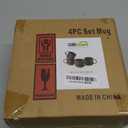 GBhome 12OZ Stackable Coffee Mugs, Ceramic Coffee Mugs with Texture Patterns for Man,Woman,Dad,Mom, Modern Coffee Mugs Set of 4 for Latte/Cappuccino/Cocoa. Dishwasher&Microwave Safe, Black