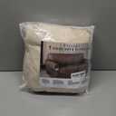 Couch Cover Leather Look 3 Seater Couch Sofa Cover 1-Piece Sofa Slipcover Stretch Furniture Protector with Elastic Bottom & Pockets(Sofa, Beige)