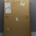 ZJSF Freestanding Foldable Dog Gate - Extra Wide White Puppy Gate for Stairs & Doorways - Tall 4 Panels Wooden Pet Fence