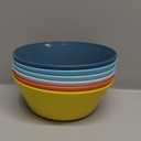 Unbreakable Large Cereal Bowls Set of 6, 32 Ounce BPA-Free Microwave and Dishwasher Safe Salad Bowls, Stackable Color Kitchen Set for Serving, Soup, Oatmeal, Pasta, Noodles - 6 Colors