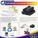 OKKEAI 8 Gallon Trash Bags 30L Garbage Bags Medium White Kitchen Trash Bags Wastebasket Liners for Bathroom,Home Office, Lawn,60 Count,Clear (Fits 7-10 Gallon Bins)