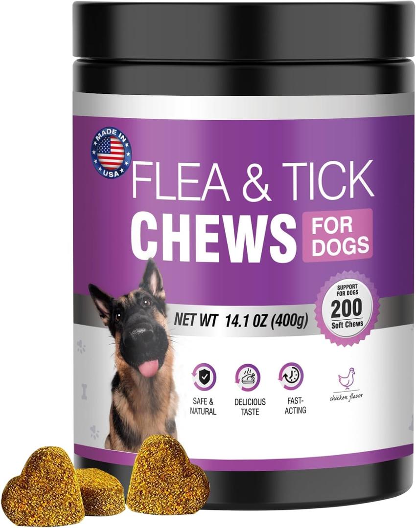 Dog Flea and Tick Treatment Chewable 200