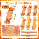 2 x FOIMAS 24pcs Thankgvigng Treat Box,Fall Maple Pumpkin Candy Box with Ribbon Goodie Boxes Container for Thanksgiving Fall Harvest Party Favor Supply