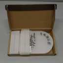 JINMURY Frosted Arch Wedding Table Numbers 1-15 with Stands, 5x7 Inch Frosted Arch Acrylic Sign with Black Letters, Arched Acrylic Table Numbers for Wedding Reception